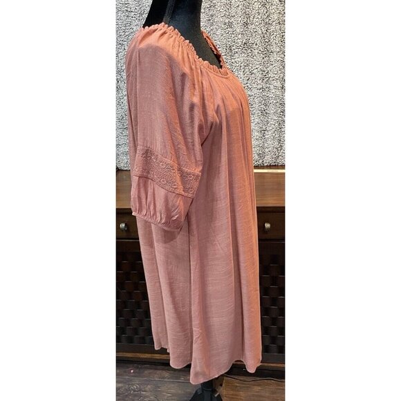 Naif Dress PXL Mauve Dusty Rose Boho Bohemian Festival Cottagecore Petite - Picture 4 of 8